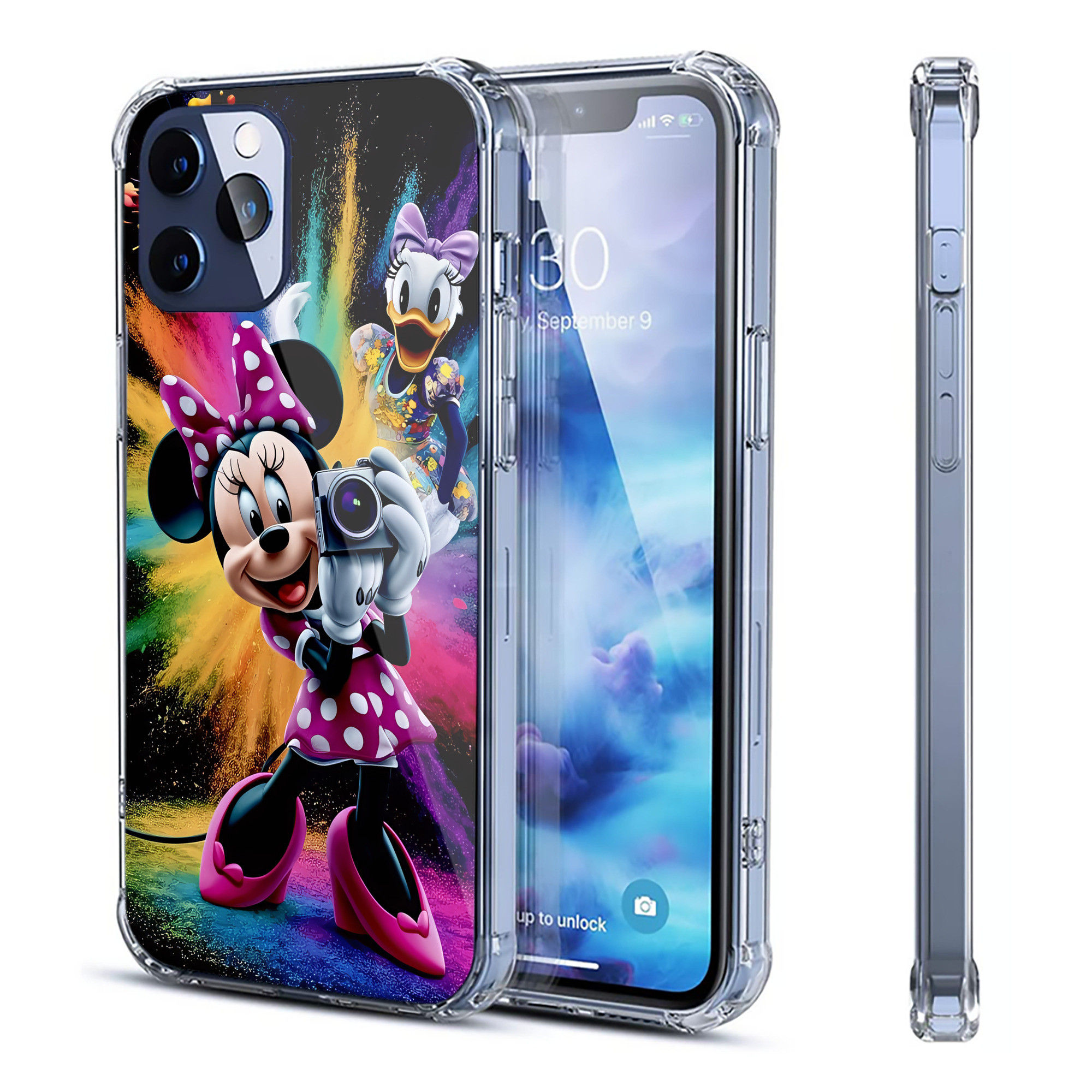 ミッキーマウス Mickey Mouse 【iPhone 12シリーズ対応】透明スマホケース（クリアソフトケース）